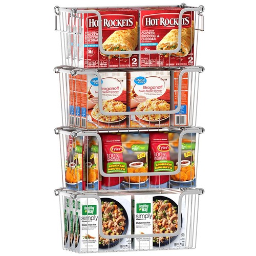 Stacking freezer organizer - stacking,