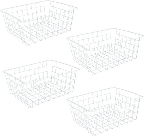 4pcs white metal wire - 4pcs, storage