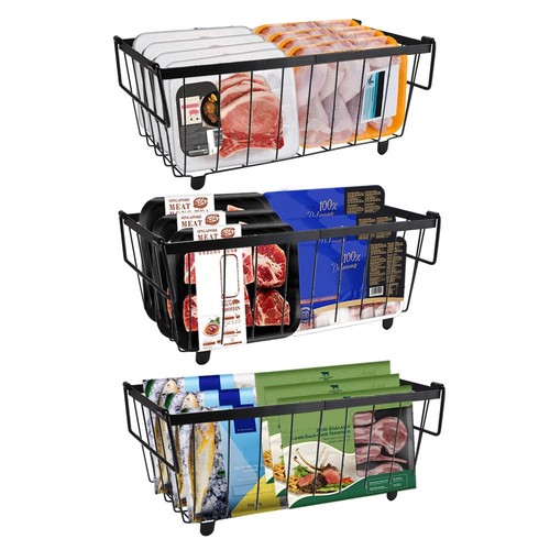 Stackable freezer baskets - freezer,