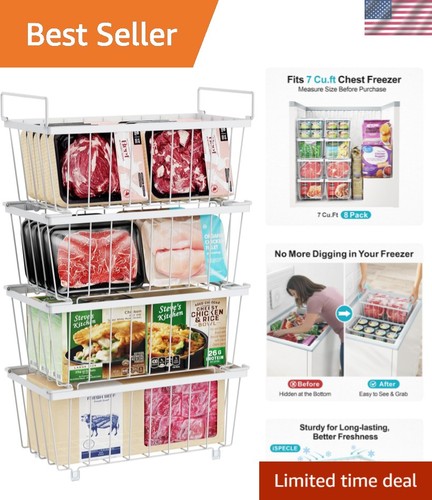 Freezer organizer bins small - organizer,