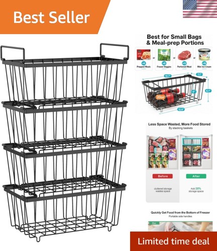 Freezer organizer bins small - freezer,
